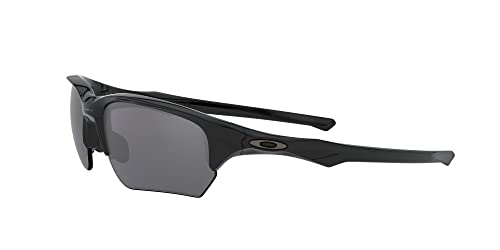 0OO9363-0264 OAKLEY MEN'S FLAK BETA RECTANGULAR POLISHED BLACK-BLACK IRIDIUM - Like New