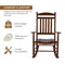 SHINE COMPANY MAINE WOOD ROCKING CHAIR, OAK Like New