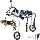 VEVOR 2 WHEELS DOG WHEELCHAIR FOR BACK LEGS - SIZE SMALL - NAVY/LIME - Like New