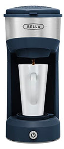 BELLA DUAL BREW SINGLE SERVE COFFEE MAKER, KCUP AND GROUND, KCM203 - BLUE - Like New