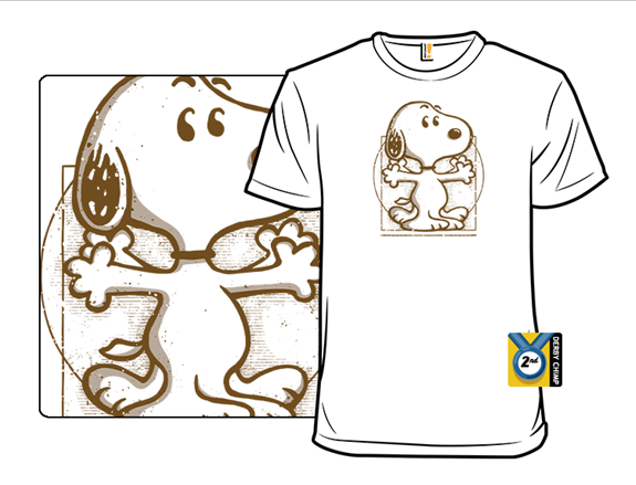 SHIRTWOOT! VITRUVIAN BEAGLE - SIZE: MEN 3XL WOMEN 3XL - Like New