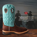 Twisted X Work Boots Mens Distressed Pull On Lite 13 D Brown MLCW021 - Brand New
