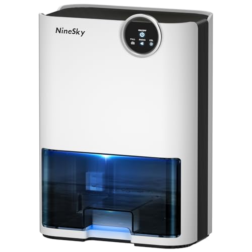 NineSky Dehumidifier for Home, 70 OZ Water Tank, 800 sq.ft Dehumidifier Like New