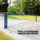 WILD SPORTS DRIVEWAY-SIZE FAMILY PICKLEBALL NET SET - BLACK - Like New