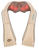 Naipo Neck and Shoulder Shiatsu Kneading Massager Pillow 3D Massage - Beige - Brand New