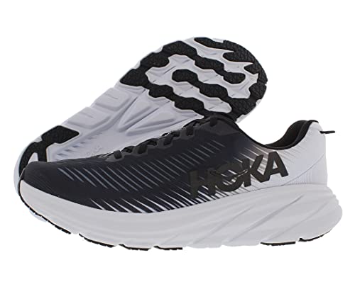 1119395 HOKA MEN'S RINCON 3 ROAD RUNNING SHOES - SIZE 11.5 - BLACK/WHITE Like New