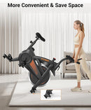 CURSOR FITNESS Recumbent Exercise Bike, Quiet Stationary Bike - Black/Orange - Like New