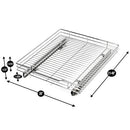 Smart Design Pull-Out Cabinet Organizer – Single Level Chrome, - Scratch & Dent