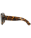 RAY BAN RAY-BAN WOMEN'S SUNGLASSES, RB4191 710/71 57MM - TORTOISE/GREEN - Like New