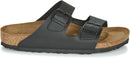 BIRKENSTOCK UNISEX ARIZONA BIRKO-FLOR SANDALS NARROW - MEN 7N WOMEN 9N - BLACK - Like New