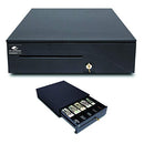 APG HEAVY-DUTY 16" POINT OF SALE CASH DRAWER SERIES 100 T320-BL161 - BLACK - Like New