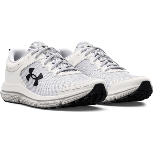 3026175 Under Armour Men Charged Assert 10 White/Black/Black Size 13 Like New