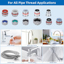 11pcs Faucet Adapter Kit, Brass Faucet Aerator Adapter Set Male Female Sink - Like New