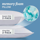 Beckham Hotel Collection Queen/Standard Size Memory Foam Bed Pillows Set of 2 - Like New