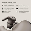 BEATS POWERBEATS WIRELESS NOISE CANCELLING WORKOUT EARBUDS ME2K4LL/A GRAVEL GRAY - Like New