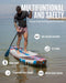 ZLX INFLATABLE STAND UP PADDLE BOARD 35” PREMIUM SUP BOARD BAG INCLUDED - WLG - Like New