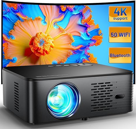 Projector 4K Supported Outdoor Projector Wifi and Bluetooth G1 - Charcoal Grey Like New