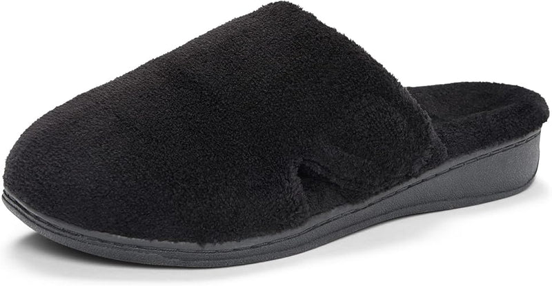 10000148001 VIONIC WOMEN'S INDULGE GEMMA MULE SLIPPERS BLACK SIZE 11 - Like New