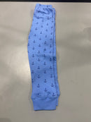 HUDSON BABY INFANT AND TODDLER BOY COTTON PANTS, ANCHORS - SIZE: YOUTH 3T - BLUE - Like New