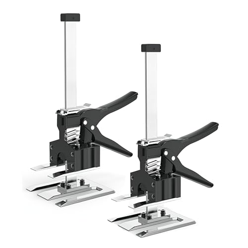 KKATTU Labor Saving Arm Jack 12-Inch Lever Arm Lifter Drywall, 2 Pack - Black - Like New