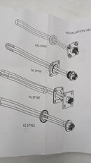 Water Heater Manufacturer: Backer EHP INC. 240v 4500W Model SGBI - 2457 - Like New