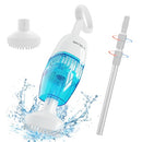 WYBOT Hyson 100 Handheld Pool Vacuum with Two Brush Heads, - Scratch & Dent