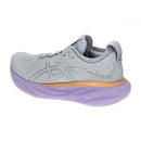 ASICS WOMEN'S GEL-NIMBUS 25 RUNNING SIZE 7.5, PIEDMONT GREY/PURE SILVER Like New