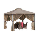 GDFSTUDIO CHRISTOPHER KNIGHT HOME CKH SKYLINE GAZEBO, 294933 - NUTMEG - Like New