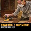 DEWALT ORBITAL SANDER 5 INCH PALM SANDER TOOL 12,000 OPM (DWE6421) - YELLOW - Like New
