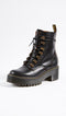 22601001 Dr. Martens Leona 7-Eye Hiker Boot VINTAGE SMOOTH WOMEN BLACK SIZE 9 Like New