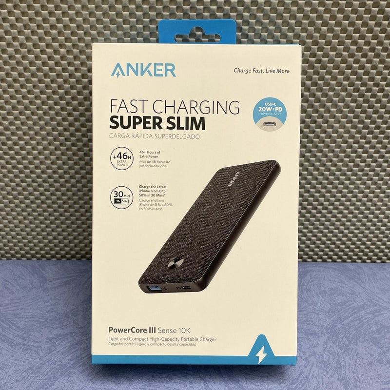 ANKER 10000MAH PORTABLE CHARGER POWER BANK 20W PD USB-C PORT - Scratch & Dent