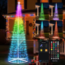Brightown 12FT Outdoor Christmas Cone Tree Light, 443 LED Music - Like New