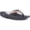 OOFOS WOMEN'S OOLALA LUXE RECOVERY SANDALS BLAK/BROWN WOMEN 9 - BLACK/BROWN - Like New