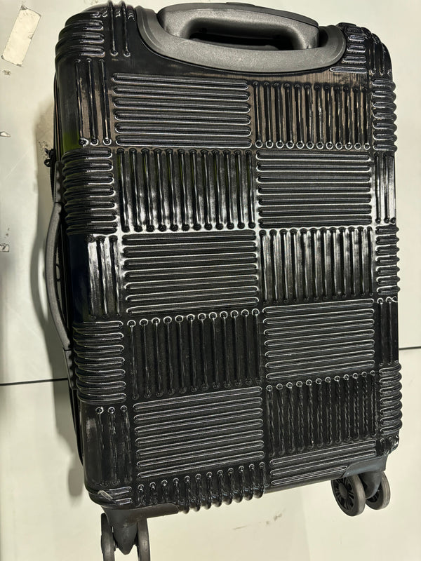 AMERICAN TOURISTER CHECKERED POLYCARBONATE CARRY ON SPINNER - BLACK/GRAY - Like New