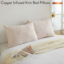 374634-100 Dearfoams Bed Pillows Set of 2 Standard/Queen Size COPPER-2PK - Like New