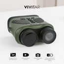 VIVITAR DIGITAL CAMERA BINOCULAR 16MP QHD 2.7K RED BODY - GREEN - Like New