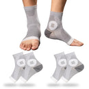 YIFVTFCK 2PAIRS NEUROPATHY SOCKS MEN/WOMEN ANKLE SLEEVE SIZE MEN/WOMEN L - GRAY - Like New