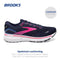 BROOKS WOMEN'S GHOST 15 NEUTRAL RUNNING SHOE - PEACOAT/BLUE/PINK - SIZE 10.5 - Like New