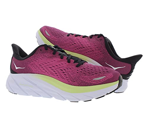 1119394 Hoka Womens Clifton 8 Running Shoe - Blue Graphite/Ibis Rose - Size 10 Like New