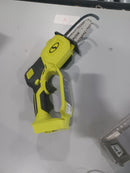 SUN JOE 24V ION+ CORDLESS 3000-RPM CHAIN SAW W/2.0-AH BATTERY & CHARGER - GREEN - Like New