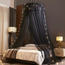 VETHIN Princess Bed Canopy for Girls, CurtaB09NLLWDHP-NEW - Double Black-2 - Brand New