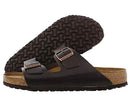 0552341 BIRKENSTOCK MEN'S SOFT ARIZONA AMALFI LEATHER SANDALS BROWN SIZE 8 - Brand New