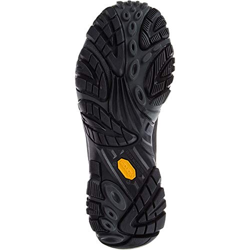 J91829 MERRELL MEN'S MOAB ADVENTURE LACE HIKING SHOE BLACK SIZE 12 - Like New
