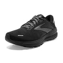 BROOKS WOMEN ADRENALINE GTS 22 SUPPORTIVE RUNNING SHOE BLACK/BLACK/EBONY SIZE 5 - Like New