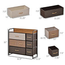 HOMCOM 7-Drawer Dresser, Chest of Drawers, 3-Tier Organizer, Maple Wood - Like New