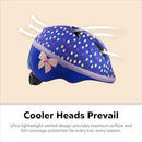 SCHWINN CLASSIC TODDLER AND BABY BIKE HELMET DIAL FIT EXTENDED, INFANT - PURPLE - Brand New