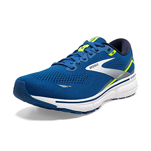 BROOKS MEN'S GHOST 15 RUNNING SHOE - BLUE/NIGHTLIFE/WHITE - SIZE 9 - Like New