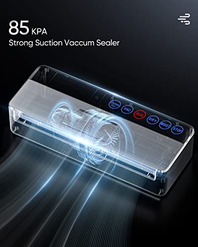 VSDK - Vacuum Sealer Machine, Full Automatic Food Sealer (95Kpa) V8111 - SILVER Like New