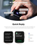 JEEJTEK SMART WATCH MEN/WOMEN ANSWER/MAKE CALLS/QUICK REPLY/AI VOICE ASSISTANT - Like New
