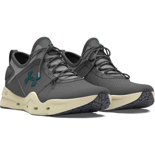 3023739 UNDER ARMOUR MEN'S MICRO G KILCHIS CASTLEROCK/MOD GRAY/HYDRO TEAL 9.5 Like New